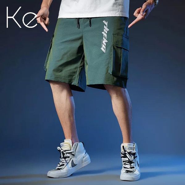 gym clothing ke summer men's shorts casual fashion five-point pants trend loose sports beach, White;black
gym clothing ke summer men's shorts casual fashion five-point pants trend loose sports beach, White;black