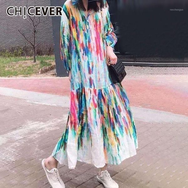 casual dresses chicever elegant colorful dress for women lapel collar lantern sleeve oversized ankle length female fashion 2021, Black;gray
casual dresses chicever elegant colorful dress for women lapel collar lantern sleeve oversized ankle length female fashion 2021, Black;gray