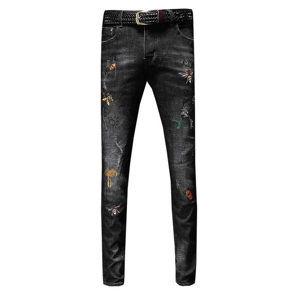 men's jeans summer thin 2021 personality slim feet pants korean ankle length teenagers pencil trousers, Blue
men's jeans summer thin 2021 personality slim feet pants korean ankle length teenagers pencil trousers, Blue