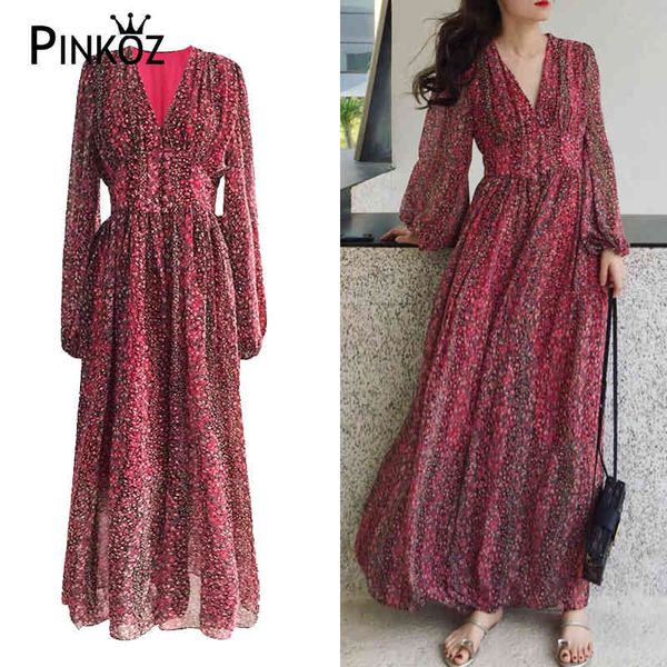 designer style high waist floral maxi dress vintage women print chiffon casual dresses v neck boho vestidos fashion 210421, White
designer style high waist floral maxi dress vintage women print chiffon casual dresses v neck boho vestidos fashion 210421, White