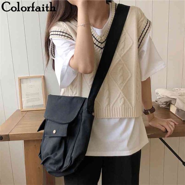 autumn winter women sweaters sleeveless vest cute minimalist england style knitting short swv8665 210427, Black
autumn winter women sweaters sleeveless vest cute minimalist england style knitting short swv8665 210427, Black