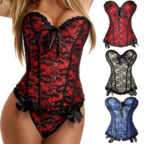 s-6xl womens floral black lace trim corset overbust waist cincher bustier with g-string shapewear corset bustier bodyshaper
s-6xl womens floral black lace trim corset overbust waist cincher bustier with g-string shapewear corset bustier bodyshaper