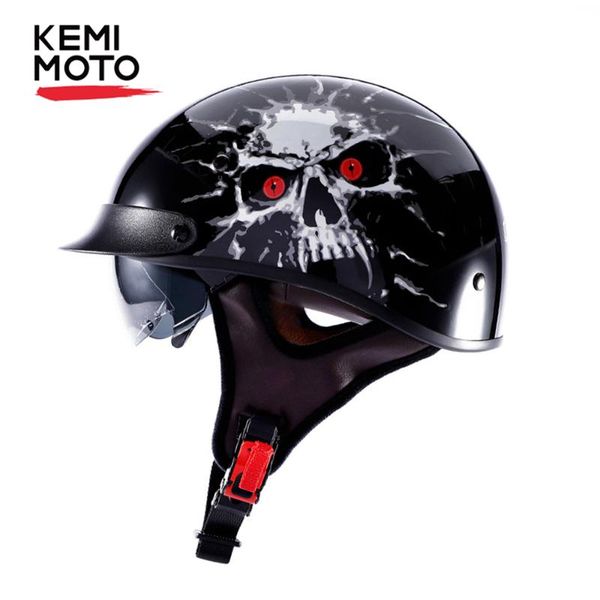 motorcycle helmets kemimoto retro helmet vintage open face moto scooter biker motorbike racing half with dot certification
motorcycle helmets kemimoto retro helmet vintage open face moto scooter biker motorbike racing half with dot certification