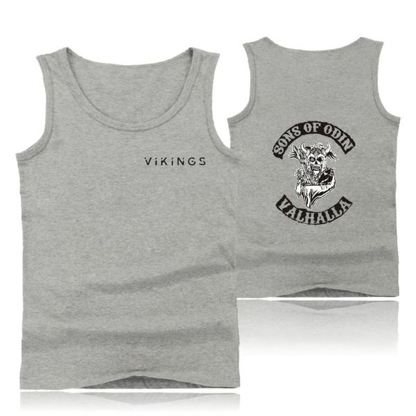 men' tank gray vest sons of odin valhalla bodybuilding fitness men summer o-neck king sleeveless, White;black
men' tank gray vest sons of odin valhalla bodybuilding fitness men summer o-neck king sleeveless, White;black