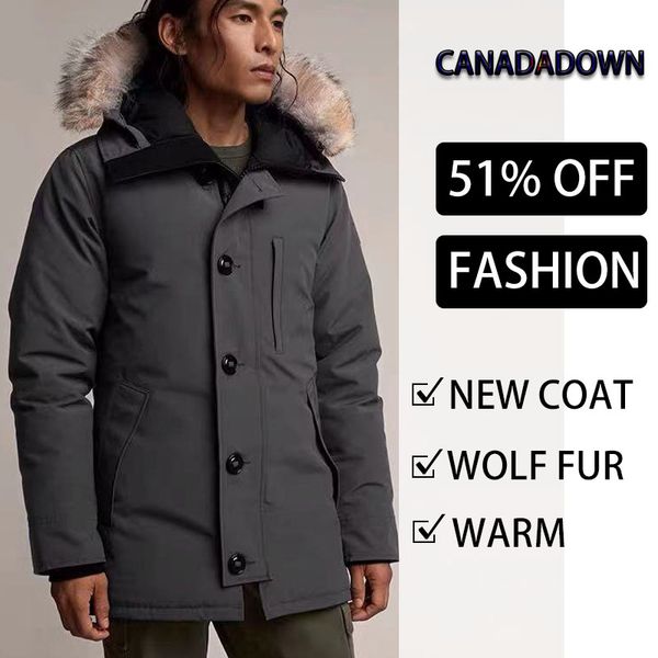 mens winter down jackets coats homme outdoor jassen real wolf fur hooded fourrure manteau canada coat doudoune parka classic warm clothing, Black
mens winter down jackets coats homme outdoor jassen real wolf fur hooded fourrure manteau canada coat doudoune parka classic warm clothing, Black