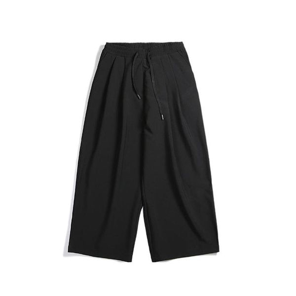 men's pants 2021 spring and autumn drape wide-leg suit ins hong kong style loose straight wild nine-point casual trousers, Black
men's pants 2021 spring and autumn drape wide-leg suit ins hong kong style loose straight wild nine-point casual trousers, Black