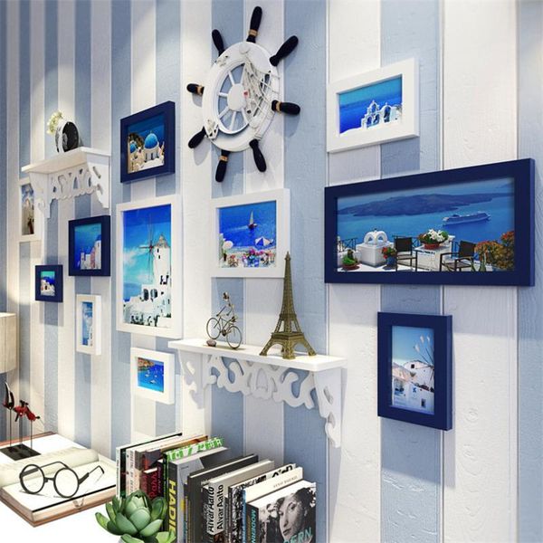 frames and mouldings mediterranean style 11pcs picture frame set+rudder+shelf home decor po set wall hanging ornaments for
frames and mouldings mediterranean style 11pcs picture frame set+rudder+shelf home decor po set wall hanging ornaments for