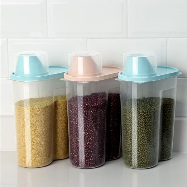 storage bottles & jars 2.5l cereal dispenser with lid box plastic rice container food sealed jar for kitchen grain dried fruit
storage bottles & jars 2.5l cereal dispenser with lid box plastic rice container food sealed jar for kitchen grain dried fruit