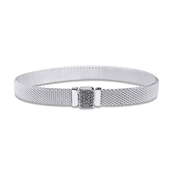 reflexions clasp mesh valentine day jewelry christmas aesthetic signature 100% real silver s925 bracelets women, Black
reflexions clasp mesh valentine day jewelry christmas aesthetic signature 100% real silver s925 bracelets women, Black