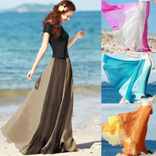 skirts women's full colors flowing matching chiffon bohemian rainbow skirt polyester patchwork high-waist princess, Black
skirts women's full colors flowing matching chiffon bohemian rainbow skirt polyester patchwork high-waist princess, Black