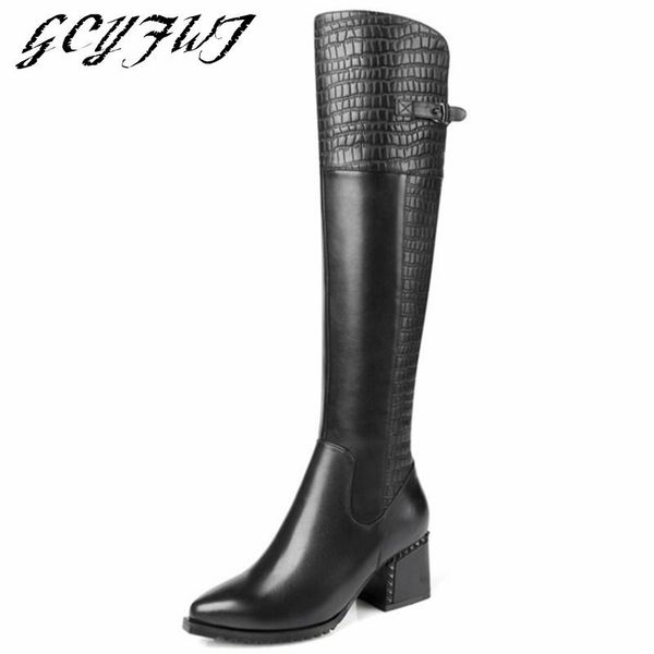 boots women's over-the-knee buckle strap zipper-sid pointed toe square heel long solid color pleated warmest ladies shoes, Black
boots women's over-the-knee buckle strap zipper-sid pointed toe square heel long solid color pleated warmest ladies shoes, Black