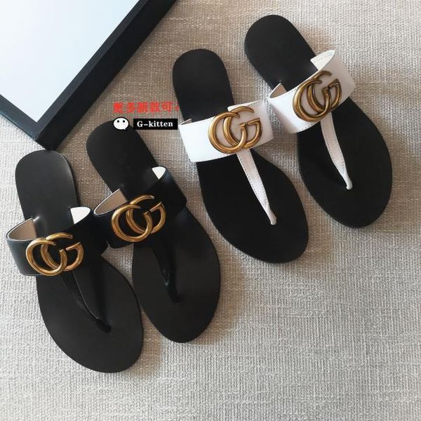 slippers sandals europe and the united states g button flip flops double g cool metal button clip foot sandals women's large leather ve, Black
slippers sandals europe and the united states g button flip flops double g cool metal button clip foot sandals women's large leather ve, Black