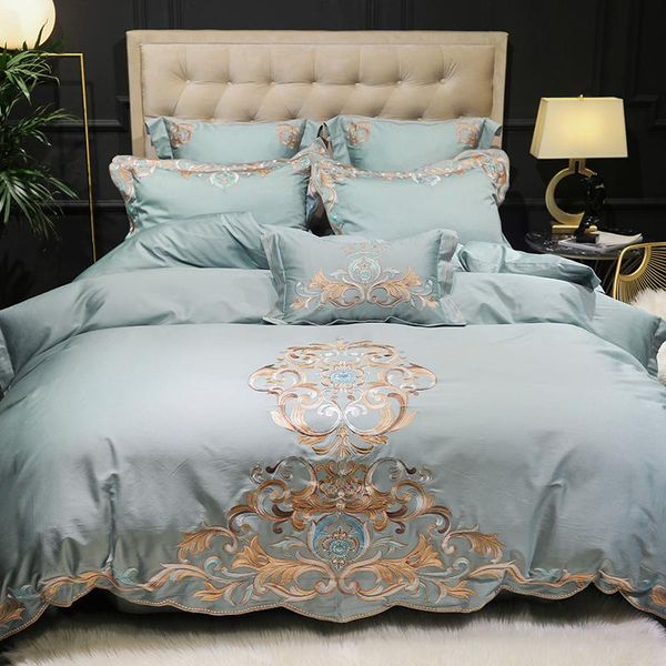 bedding sets baroque luxury embroidered set 300tc egyptian cotton silky soft double size sheet pillowcase duvet cover 4/7pcs for home 
bedding sets baroque luxury embroidered set 300tc egyptian cotton silky soft double size sheet pillowcase duvet cover 4/7pcs for home