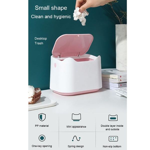 storage bottles & jars press type household desktrash can square shape creative small waste bin plastic basket bucket for office
storage bottles & jars press type household desktrash can square shape creative small waste bin plastic basket bucket for office