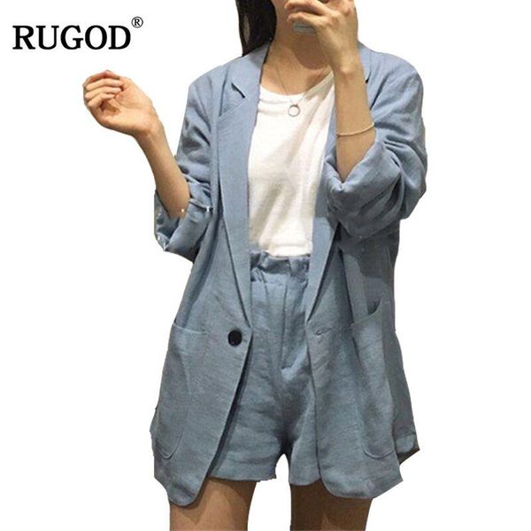 women's tracksuits rugod spring women blazer suits casual solid two 2 piece sets 2021 summer loose style long sleeve jacket and shorts, Gray
women's tracksuits rugod spring women blazer suits casual solid two 2 piece sets 2021 summer loose style long sleeve jacket and shorts, Gray