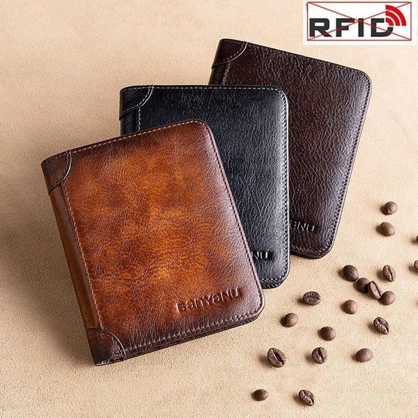 male wallet vintage genuine leather wallets men business credit card holders rfid blocking anti theft purse money clip man, Red;black
male wallet vintage genuine leather wallets men business credit card holders rfid blocking anti theft purse money clip man, Red;black