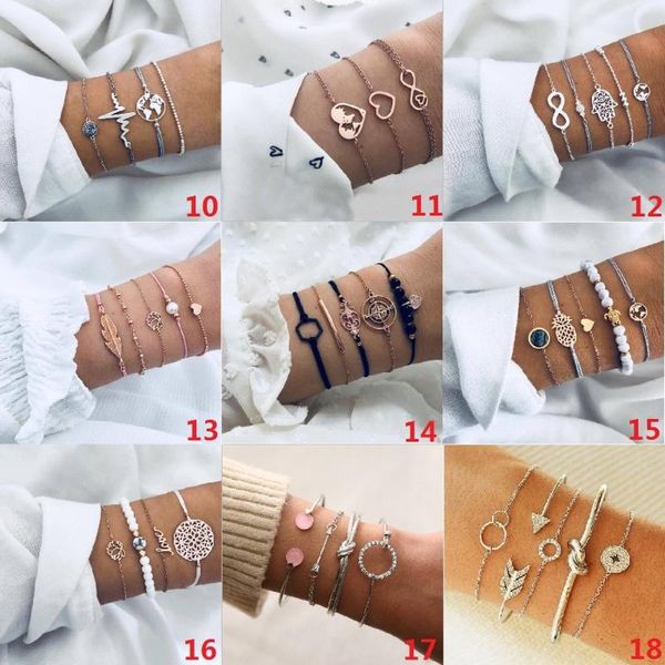 charm bracelets 2021 bohemian pearl shell star moon bracelet love geometry crystal natural stone zircon set jewelry for women, Golden;silver
charm bracelets 2021 bohemian pearl shell star moon bracelet love geometry crystal natural stone zircon set jewelry for women, Golden;silver