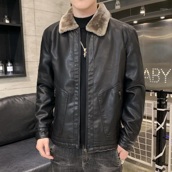 men's jackets vintage men winter casual motor spliced fleece leather jacket male autumn thicken warm pu parkas faux fur coat short, Black;brown
men's jackets vintage men winter casual motor spliced fleece leather jacket male autumn thicken warm pu parkas faux fur coat short, Black;brown