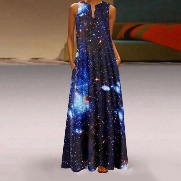 casual dresses women plus size vintage bohemian print daily robe sleeveless v neck maxi dress summer vestido de mujer, Black;gray
casual dresses women plus size vintage bohemian print daily robe sleeveless v neck maxi dress summer vestido de mujer, Black;gray