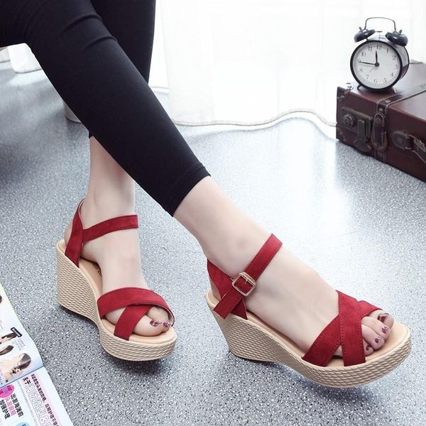 sandals summer buckle women's velvet flock fish mouth fashion high heel platform open toes women shoes drop, Black
sandals summer buckle women's velvet flock fish mouth fashion high heel platform open toes women shoes drop, Black
