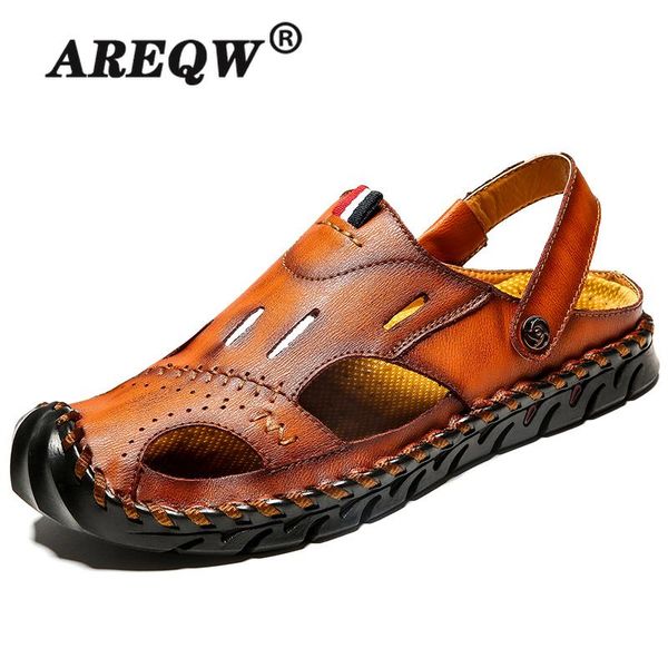 sandals comfortable handmade men genuine leather soft summer men's shoes retro sewing casual beach big size, Black
sandals comfortable handmade men genuine leather soft summer men's shoes retro sewing casual beach big size, Black