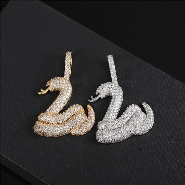 pendant necklaces hip hop iced out baguette cubic zirconia stones animal snake pendants charm tennis chain jewelry with solid back gifts, Silver
pendant necklaces hip hop iced out baguette cubic zirconia stones animal snake pendants charm tennis chain jewelry with solid back gifts, Silver