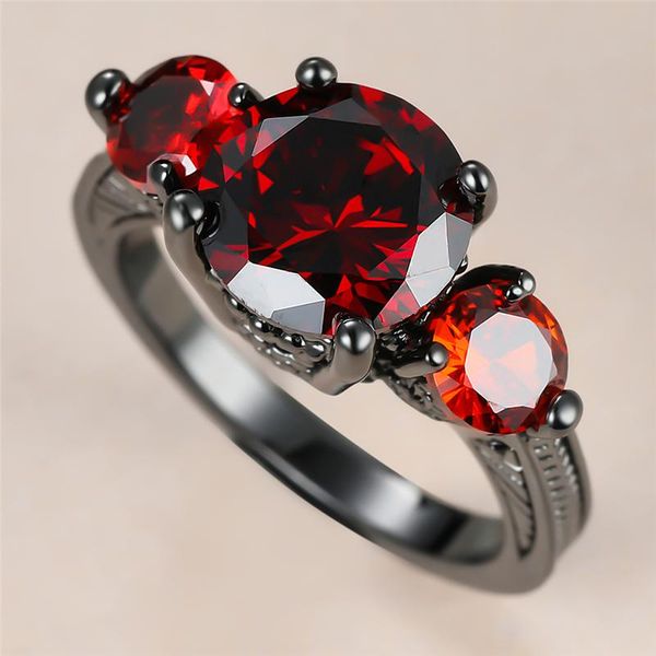 wedding rings luxury female red crystal stone ring charm 14kt black gold for women promise round zircon engagement, Slivery;golden
wedding rings luxury female red crystal stone ring charm 14kt black gold for women promise round zircon engagement, Slivery;golden