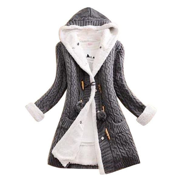 women's jackets women coat ladies casual knit button long sleeve cashmere thick warm hooded cardigan women coats and jackets ropa de mu, Black;brown
women's jackets women coat ladies casual knit button long sleeve cashmere thick warm hooded cardigan women coats and jackets ropa de mu, Black;brown