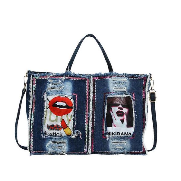 evening bags sequined badge pattern denim female totes large capacity fashion shopping bag casual purses and handbags for women shoulder
evening bags sequined badge pattern denim female totes large capacity fashion shopping bag casual purses and handbags for women shoulder