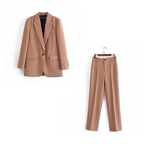 women's two piece pants women blazer long pant suit sets pieces ol single breasted jacket formal trouser spring autumn casual ladies su, White
women's two piece pants women blazer long pant suit sets pieces ol single breasted jacket formal trouser spring autumn casual ladies su, White