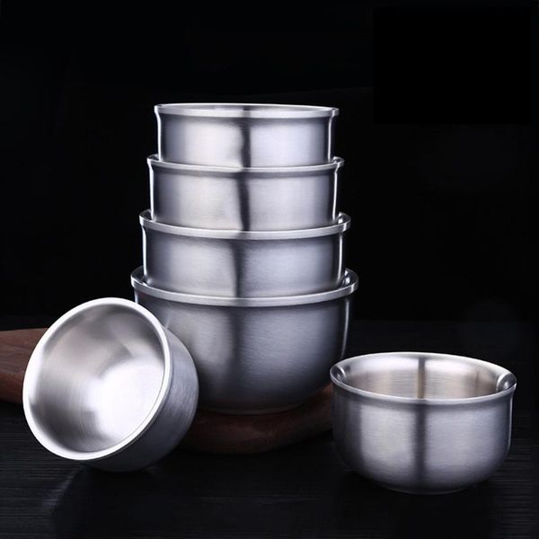 bowls 1pc 304 stainless steel bowl heat insulation anti-scald adults double-layer noodle sturdy anti-rust soup househol
bowls 1pc 304 stainless steel bowl heat insulation anti-scald adults double-layer noodle sturdy anti-rust soup househol