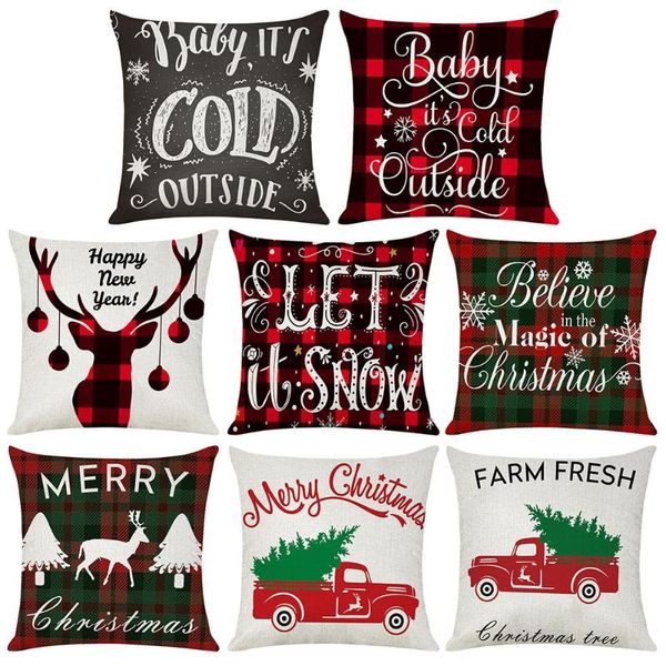 pillow case 45x45cm christmas pillowcase soft linen sofa cushion printed snowflake tree deer festival home decorative textile
pillow case 45x45cm christmas pillowcase soft linen sofa cushion printed snowflake tree deer festival home decorative textile