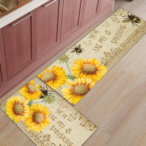 cushion/decorative pillow 2pcs/set sunflowers bees retro door mat floor mats rug carpet living bed room kitchen bathroom non-slip doormat
cushion/decorative pillow 2pcs/set sunflowers bees retro door mat floor mats rug carpet living bed room kitchen bathroom non-slip doormat