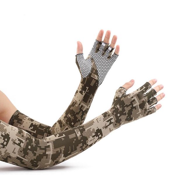 five fingers gloves uv protection sun-proof summer sleeves quick dry elastic cycling driving anti-skid half finger arm warmers silk s239, Blue;gray
five fingers gloves uv protection sun-proof summer sleeves quick dry elastic cycling driving anti-skid half finger arm warmers silk s239, Blue;gray