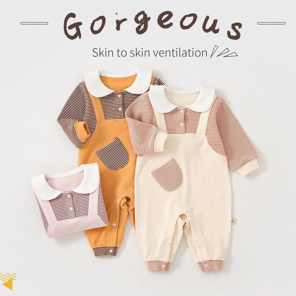 selling baby girl boy quality romper fashionable clothes set 2021 spring cotton cute born clothing sets, White