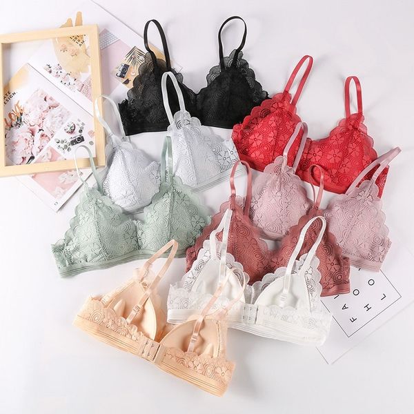 bras lace wireless for women lingerie lette underwear push up plus size backless b1d7, Red;black
bras lace wireless for women lingerie lette underwear push up plus size backless b1d7, Red;black