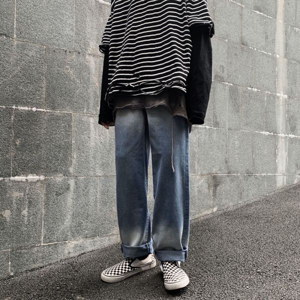 straight jeans mens fashion retro casual gradient jeans pants men streetwear wild loose hip hop denim trousers mens -xl, Blue
straight jeans mens fashion retro casual gradient jeans pants men streetwear wild loose hip hop denim trousers mens -xl, Blue