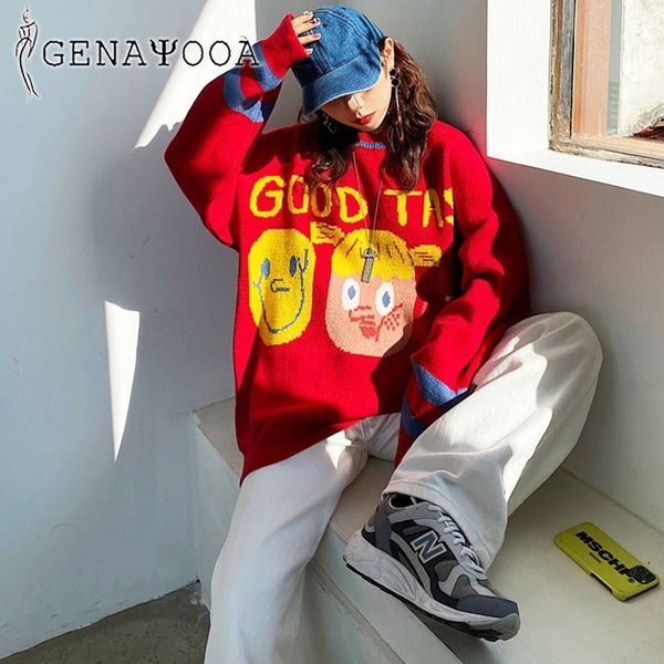 genayooa o-neck streetwear couple sweater women pullover oversize print jumper ladies autumn winter korean style sweaters 210417, White;black
genayooa o-neck streetwear couple sweater women pullover oversize print jumper ladies autumn winter korean style sweaters 210417, White;black
