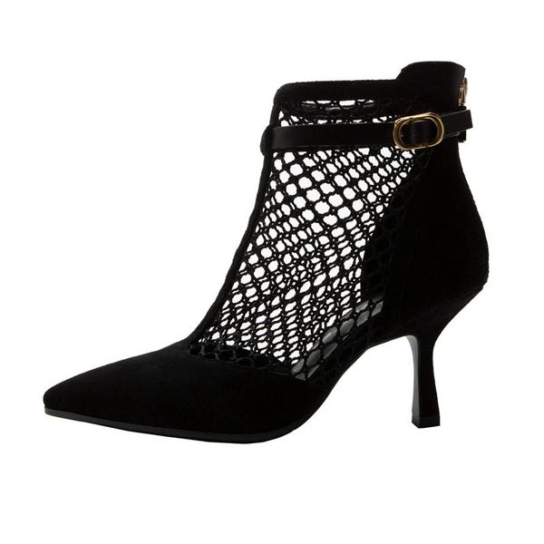sheep suede pointed toe thin high heels metal fasteners air mesh street fashion mature zipper ankle boots l71, Black
sheep suede pointed toe thin high heels metal fasteners air mesh street fashion mature zipper ankle boots l71, Black