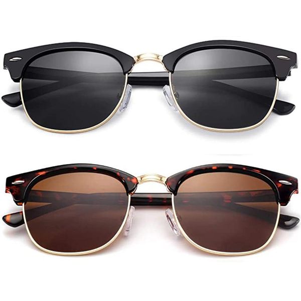 sunglasses 2021 retro polarized for men and women semi-rimless frame driving square sun glasses 100% uv blocking, White;black
sunglasses 2021 retro polarized for men and women semi-rimless frame driving square sun glasses 100% uv blocking, White;black
