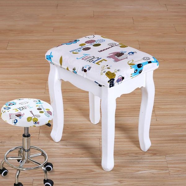 chair covers square round cover cartoon print dressing stool elastic seat floral home slipcover
chair covers square round cover cartoon print dressing stool elastic seat floral home slipcover