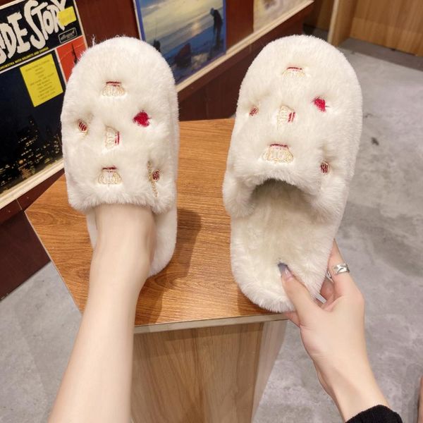 slippers fashion home plush ins wind non-slip female indoor cotton cartoon cute girl heart peach warm, Black
slippers fashion home plush ins wind non-slip female indoor cotton cartoon cute girl heart peach warm, Black