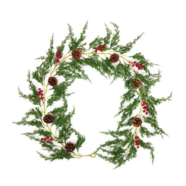 decorative flowers & wreaths artificial christmas vines wall hanging high-quality western style realistic natural simulation rattan pine nee
decorative flowers & wreaths artificial christmas vines wall hanging high-quality western style realistic natural simulation rattan pine nee