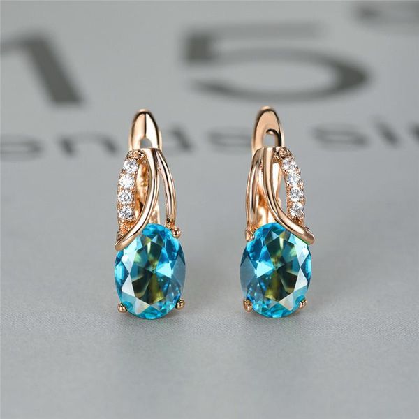 hoop & huggie aqua blue zircon oval stone earrings multicolor crystal rose gold color engagement for women boho jewelry, Golden;silver
hoop & huggie aqua blue zircon oval stone earrings multicolor crystal rose gold color engagement for women boho jewelry, Golden;silver