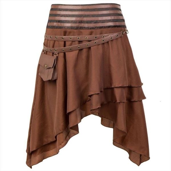 burlesque rock brown ruffle women skirts layered asymmetrical slik gothic with pocket steampunk matching corset, Black
burlesque rock brown ruffle women skirts layered asymmetrical slik gothic with pocket steampunk matching corset, Black