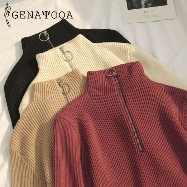 genayooa knitted winter and with zipper long sleeve autumn women sweaters pullovers jumper slim sweater 210417, White;black
genayooa knitted winter and with zipper long sleeve autumn women sweaters pullovers jumper slim sweater 210417, White;black