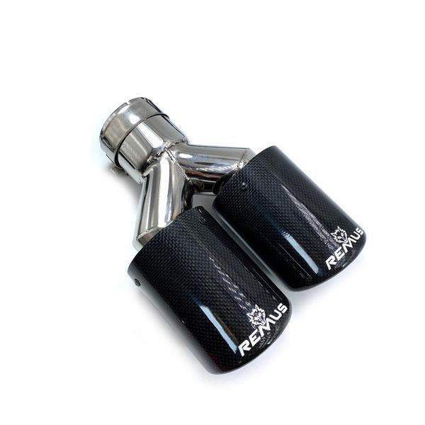 manifold & parts 1pc car exhaust pipe glossy carbon fiber tail end tip stainless steel muffler with remus/ak logo
manifold & parts 1pc car exhaust pipe glossy carbon fiber tail end tip stainless steel muffler with remus/ak logo