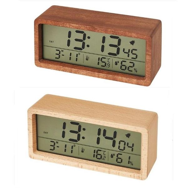 other clocks & accessories wood electronic alarm clock snooze date temperature and humidity with backlight digital led 12/24 hour table
other clocks & accessories wood electronic alarm clock snooze date temperature and humidity with backlight digital led 12/24 hour table