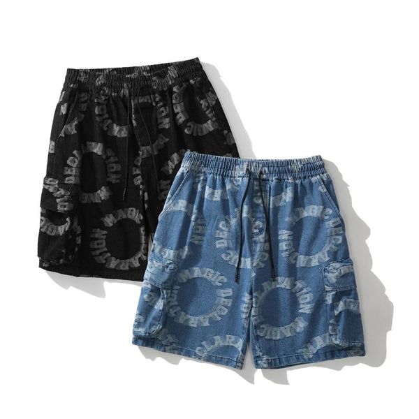men's jeans summer casual pants fashion big pocket print loose capris letter circle sports shorts, Blue
men's jeans summer casual pants fashion big pocket print loose capris letter circle sports shorts, Blue
