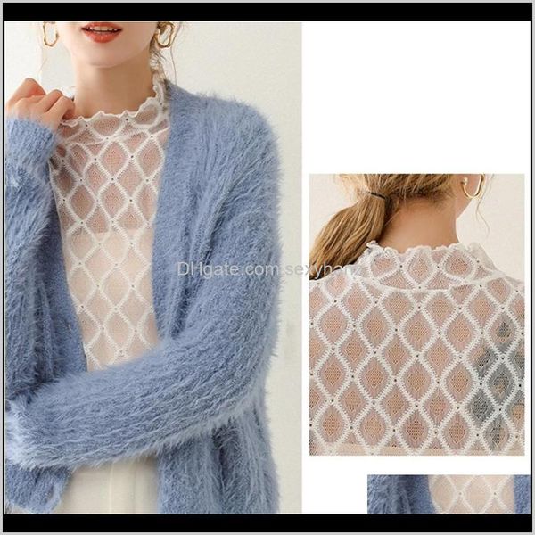 blouses shirts womens clothing apparel drop delivery 2021 women ruffles turtleneck pullover false fake collar hollow out rhombus lace detach, White
blouses shirts womens clothing apparel drop delivery 2021 women ruffles turtleneck pullover false fake collar hollow out rhombus lace detach, White